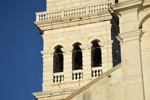 Rovinj Kirche Wahrzeichen Santa Eufemia Barock Kirchturm Glockenturm — Stockfoto