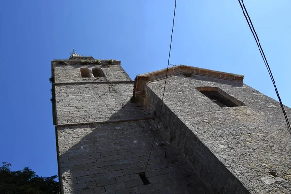 Gronzjan Istria Croatia Şehir Kilise Çan Kulesi Kilise Aziz Vitus — Stok fotoğraf