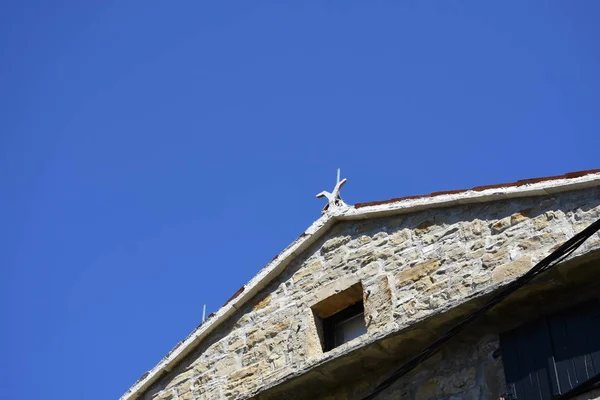 Gronzjan Istria Croazia Città Case Centro Storico Vicolo Casa Pietra — Foto Stock