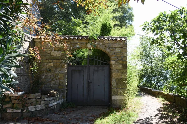 Gronzjan Istria Croatia Old Town City Wall Wall Stone Wall — 图库照片