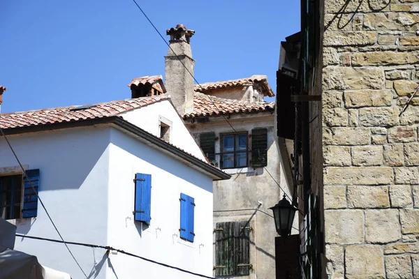 Gronzjan Istria Chorwacja Miasto Domy Stare Miasto Aleja Kamienny Dom — Zdjęcie stockowe