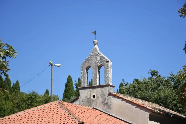 Gronzjan Istria Croazia Città Chiesa Campanile Chiesa Parrocchiale Santo Vito — Foto Stock