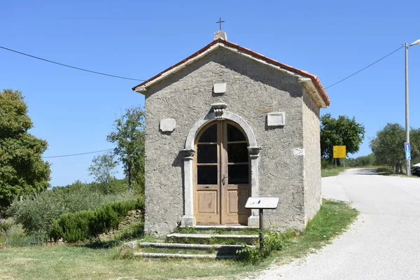 Kapelica Duha Capilla Croatia Groznjan Krisingan Istria Iglesia — Foto de Stock