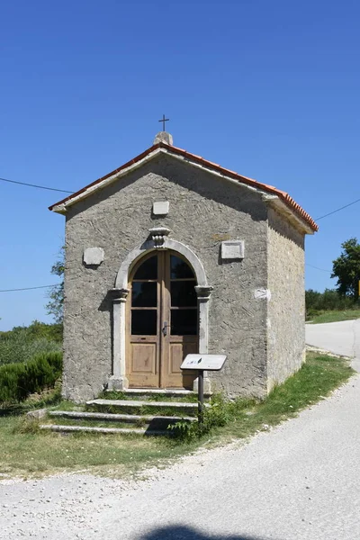 Kapelica Duha Capilla Croatia Groznjan Krisingan Istria Iglesia — Foto de Stock