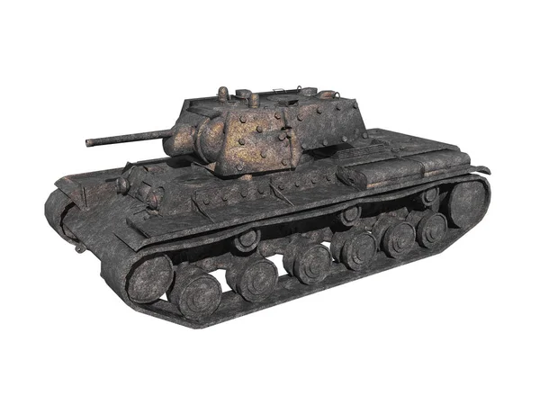 Gammal Sovjetisk Tank Modell — Stockfoto