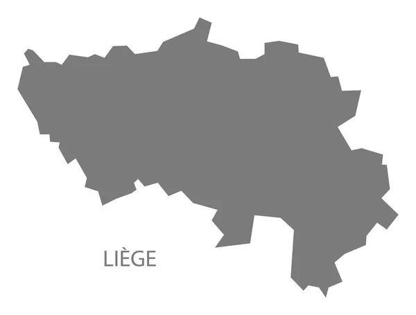 Liege Belgium Map Grey — стокове фото