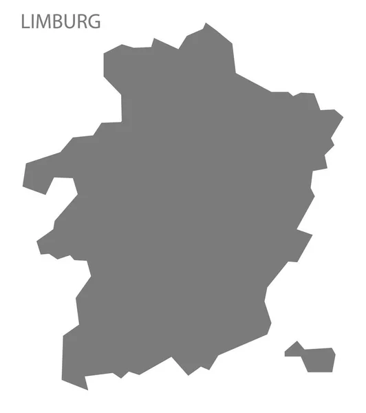 Limburg Belgien Karte Grau — Stockfoto