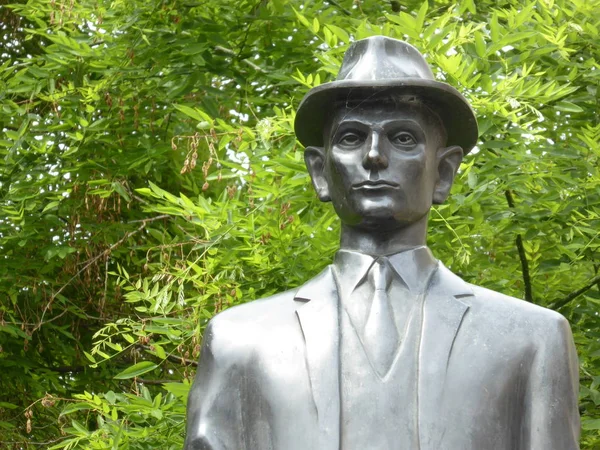 República Checa Peste Estatua Kafka Barrio Los Deseos —  Fotos de Stock