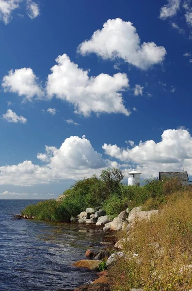 Φάρος Strukkamphuk Insel Fehmarn — Φωτογραφία Αρχείου