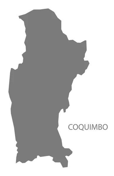 Карта Кокімбо Чилі Сіра — стокове фото