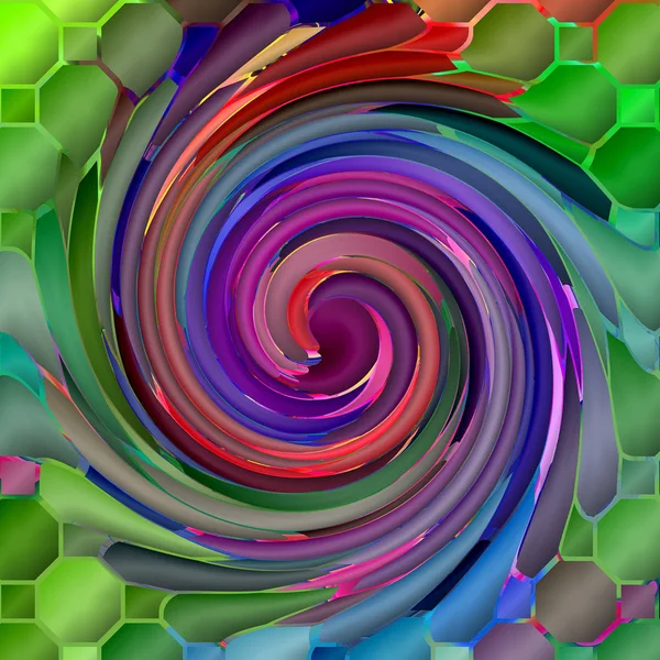 Abstract Coloring Bacground Gradient Visual Wave Pinch Twirl Mosaic Effects — стоковое фото
