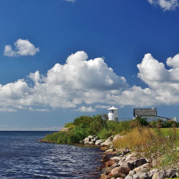 Φάρος Strukkamphuk Insel Fehmarn — Φωτογραφία Αρχείου