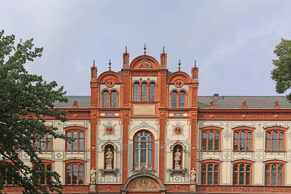 Rostock Miasto Leżące Nad Rzeką Warnow Północnym Wybrzeżu Niemiec — Zdjęcie stockowe