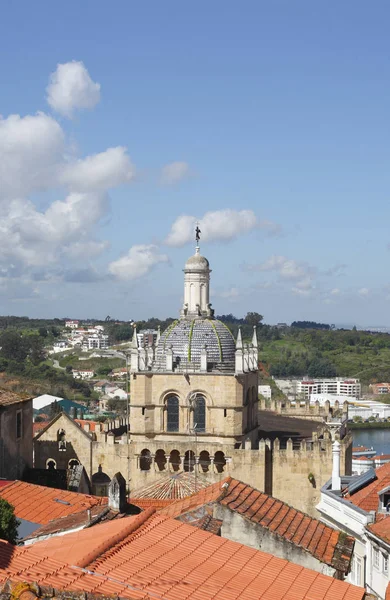 Old Cathedral Velha Old Town Coimbra Beira Litoral Regio Centro — Stock Photo, Image