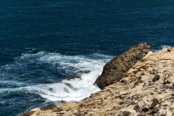 Scène Lumière Jour Prise Dans Village Pêcheurs Appelé Ajuy Situé — Photo