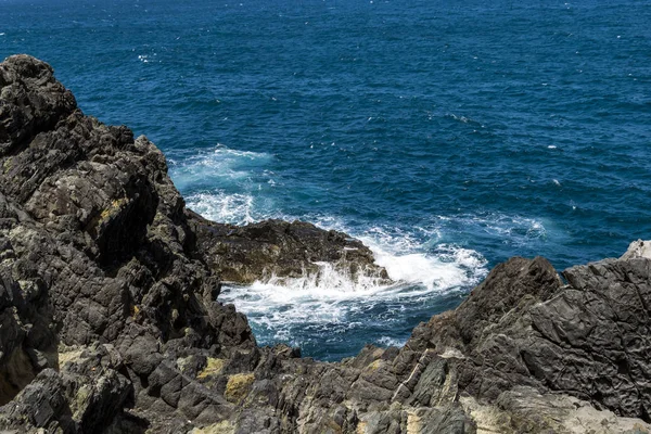 Escena Diurna Tomada Pueblo Fischer Llamado Ajuy Situado Costa Occidental — Foto de Stock