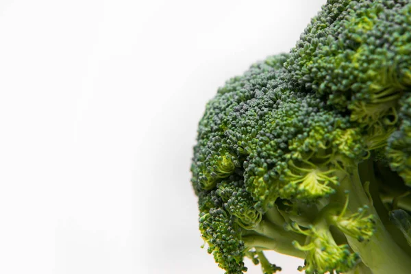 Close Fresh Brokoli Solated White Background — Stok Foto