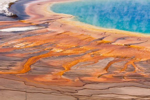 Scenic View Grand Prismatic Spring — Stock Photo, Image