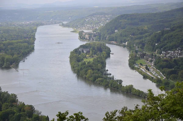 Rhine Het Siebengebirge Bij Bonn Noordrijn Westfalen Duitsland — Stockfoto