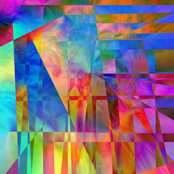 Abstrakter Farbhintergrund Des Farbverlaufs Mit Visuellen Wellen Mosaiken Und Lichteffekten — Stockfoto