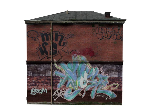 Graffiti Schrijven Tekeningen Gemaakt Een Muur Een Ander Oppervlak — Stockfoto