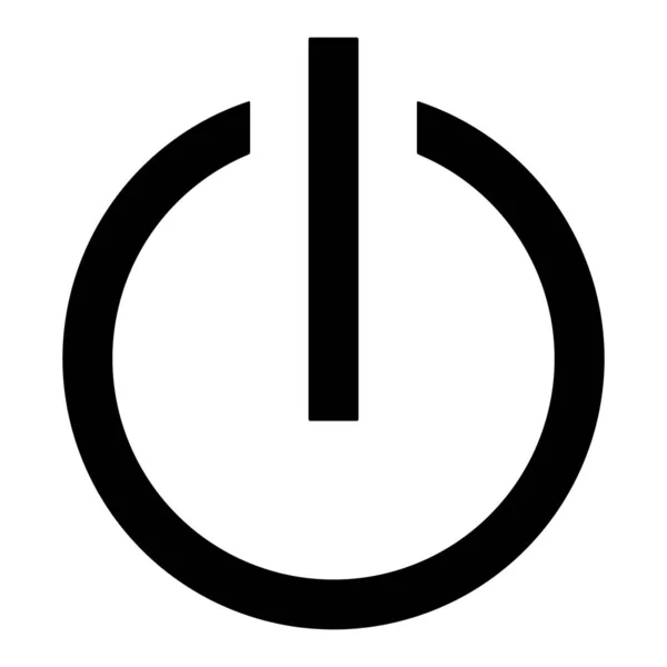 Simbolo Interruttore Accensione Spegnimento Degli Apparecchi Elettrici Facoltativo — Foto Stock