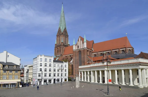 Katedrála Markt Schwerin — Stock fotografie