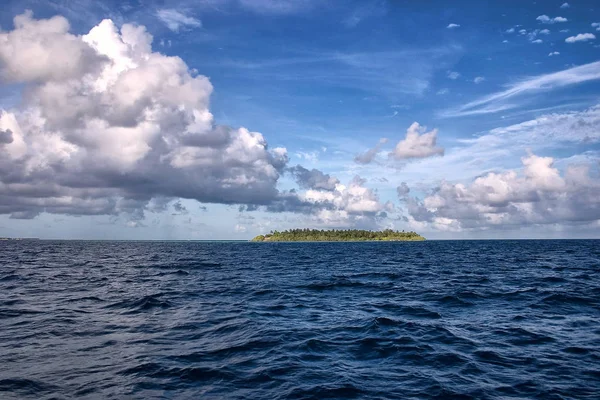 Едуду Село Мальдіви Атол Південного Чоловіка Індійський Океан — стокове фото