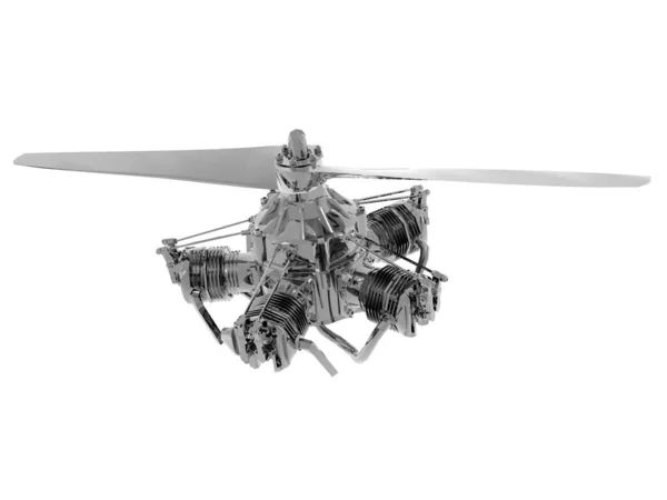 Återgivning Helikopter — Stockfoto