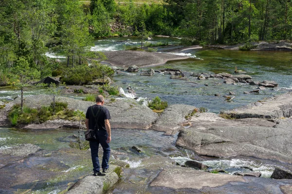 Paisaje Verano Noruega — Foto de Stock