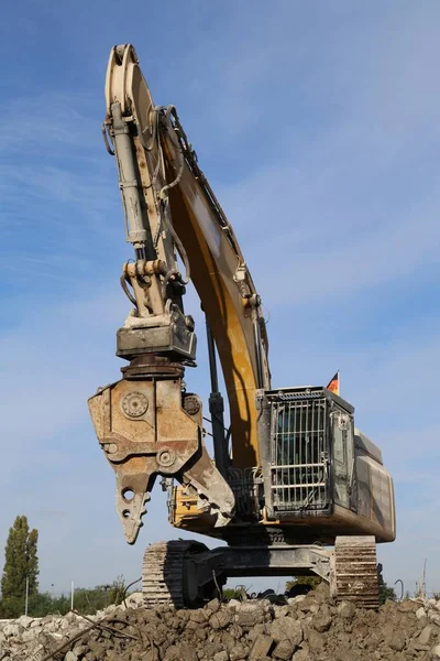 Bagger Steinbruch — Stockfoto