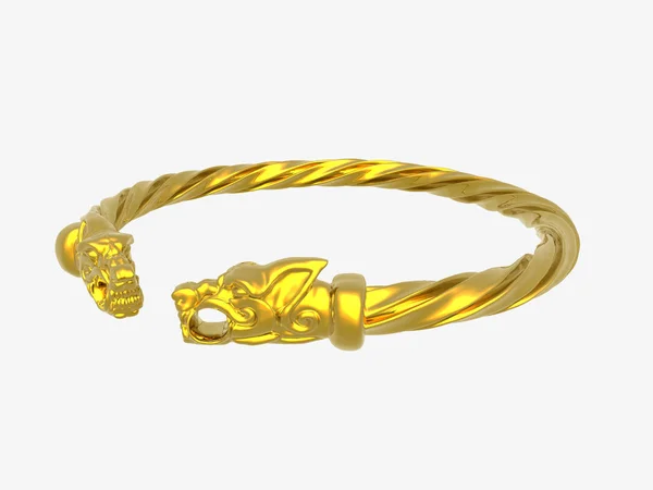 Golden Bracelet Gold Rings — Stock Photo, Image