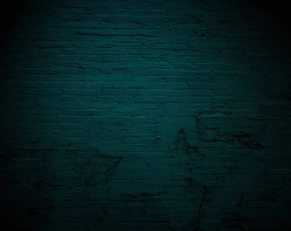 Dunkelgrün Blaue Alte Mauer Als Hintergrund — Stockfoto
