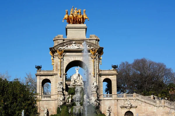 Fuente Cascada Barcelona —  Fotos de Stock