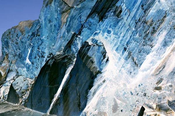 Marmorstruktur Detail Aus Carrara Der Toskana — Stockfoto