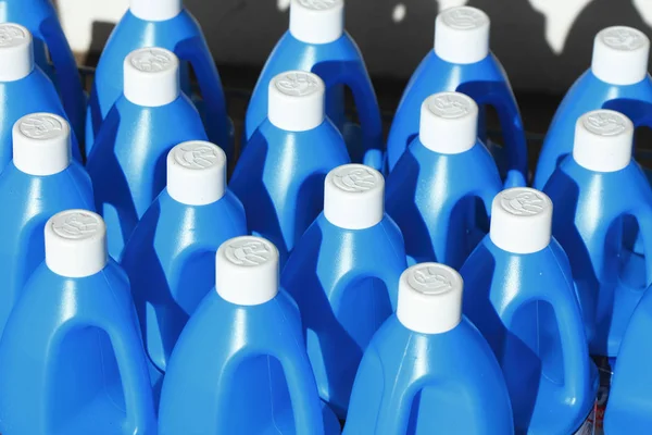Plastikflaschen Mit Reinigungsprodukten Deutschland Europa — Stockfoto