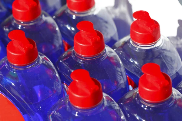 Plastikflaschen Mit Waschmittel Deutschland Europa — Stockfoto