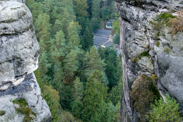 Nemzeti Park Szász Svájci Elbsandsteingebirge Bastei — Stock Fotó