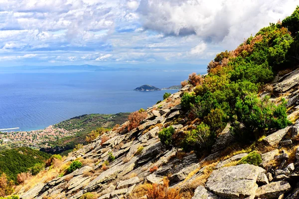 Elba Ilha Itália Mar Liguriano Toscana Montanhas — Fotografia de Stock