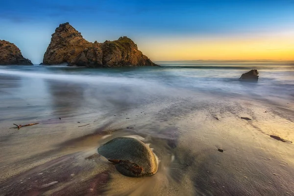 Puesta Sol Playa — Foto de Stock