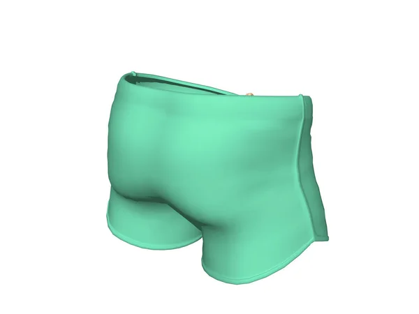 Bolsa Plástico Color Verde Aislada Sobre Fondo Blanco — Foto de Stock