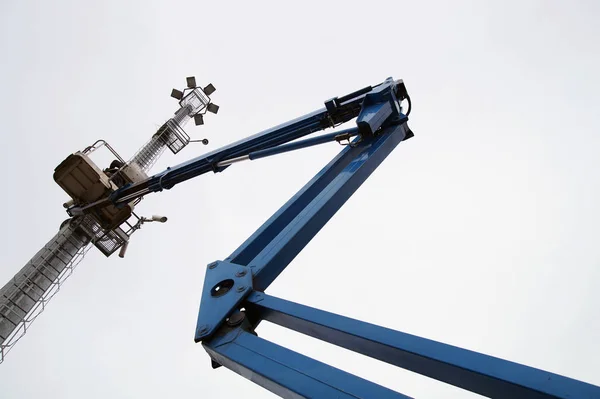 Boom Lift Jobbet — Stockfoto