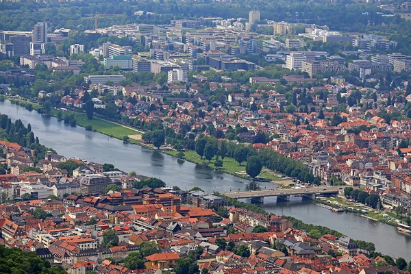 Vue Heidelberg Theodor Heuss Bridge Neckar — Photo