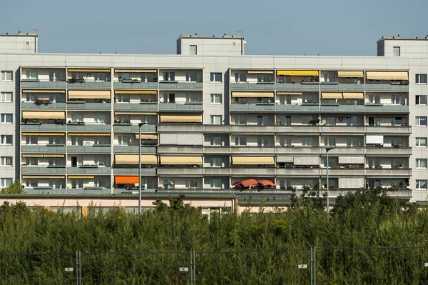 Apartment Building Facade Balconies — Stock Photo, Image