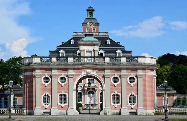 Kapu Óra Épület Schloss Bruchsal — Stock Fotó