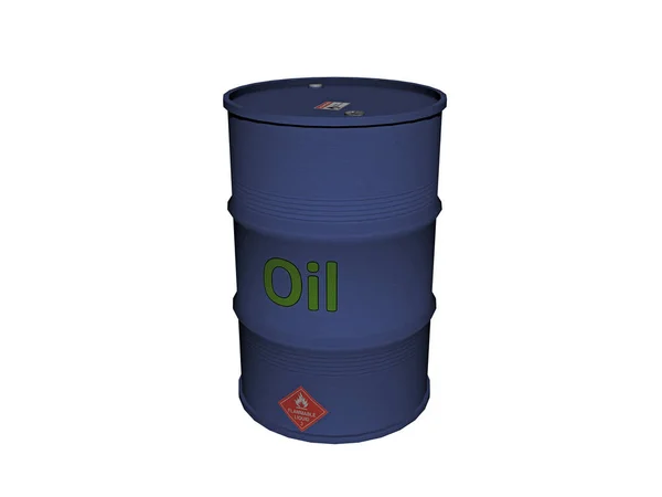 Oil Barrel Container Kettle — Stock Photo, Image