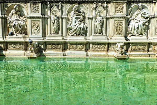 Fonte Gaia Siena Τοσκάνη Πηγή — Φωτογραφία Αρχείου
