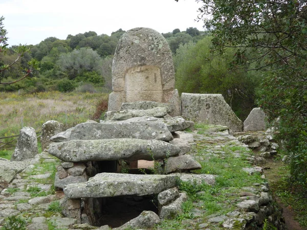 Italia Sardinia Gigantes Grave Coddu Vechiu Arzachena — Fotografia de Stock