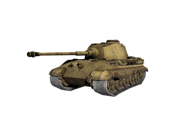 Old Soviet Tank Isolated White Background — Stock Photo, Image