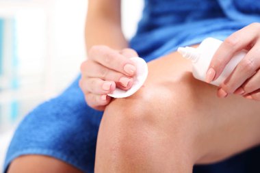 wound dressing. scaly knee. clipart